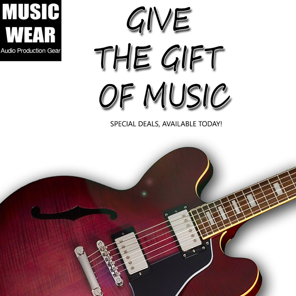 Music wear give the gift of music audio production gear.
